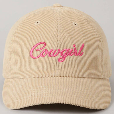 Cowgirl Cord Baseball Cap