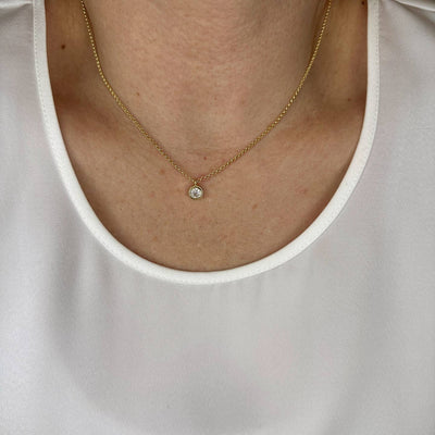CZ Solitaire Necklace