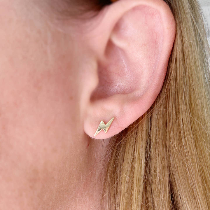 Mini Lightning Bolt Studs