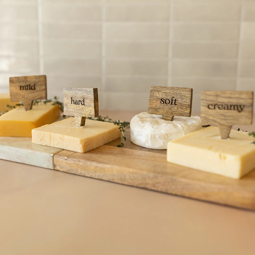 Wood Cheese Markers (6)