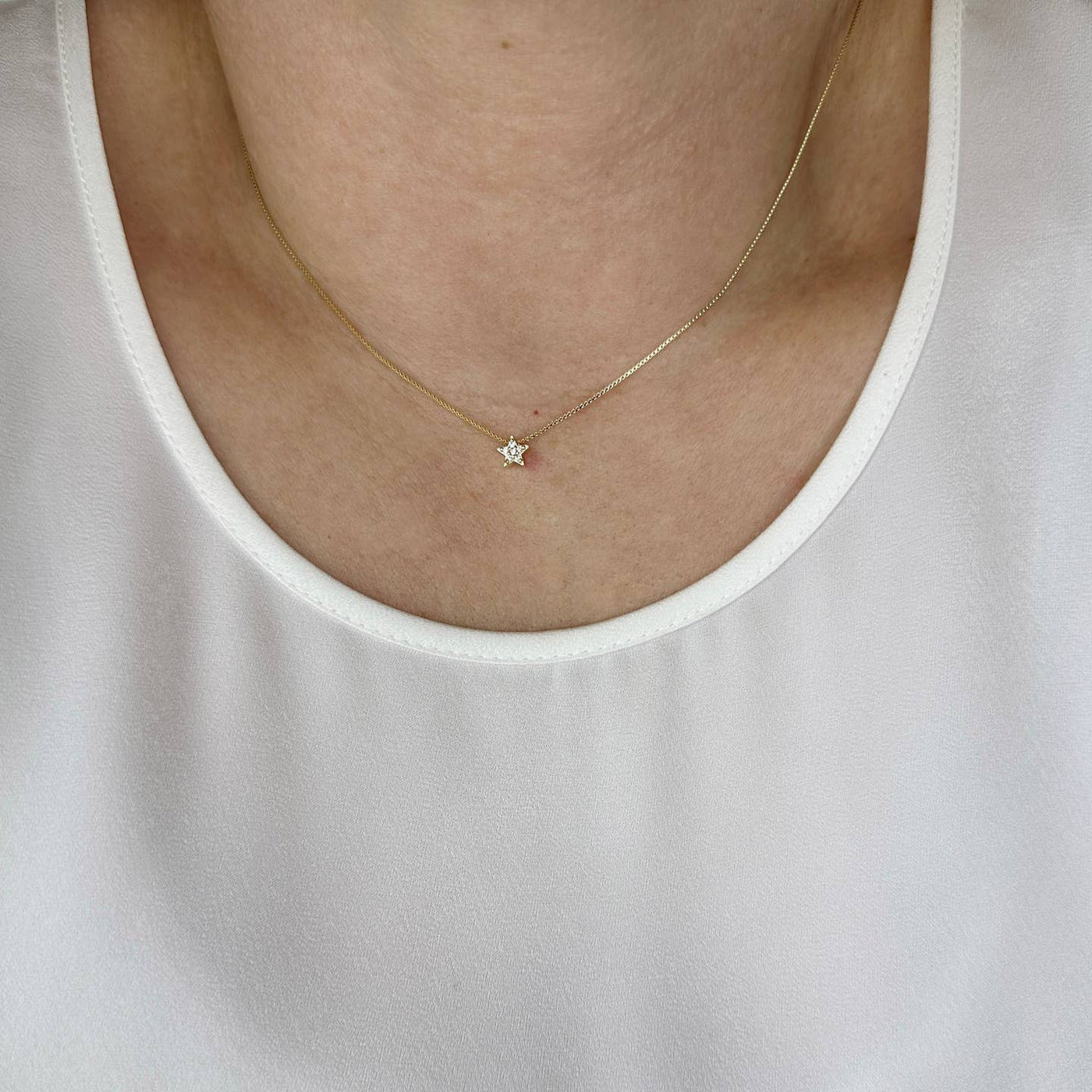 Mini CZ Star Necklace