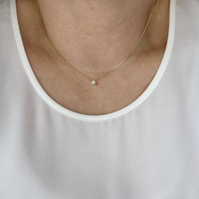 Mini CZ Star Necklace