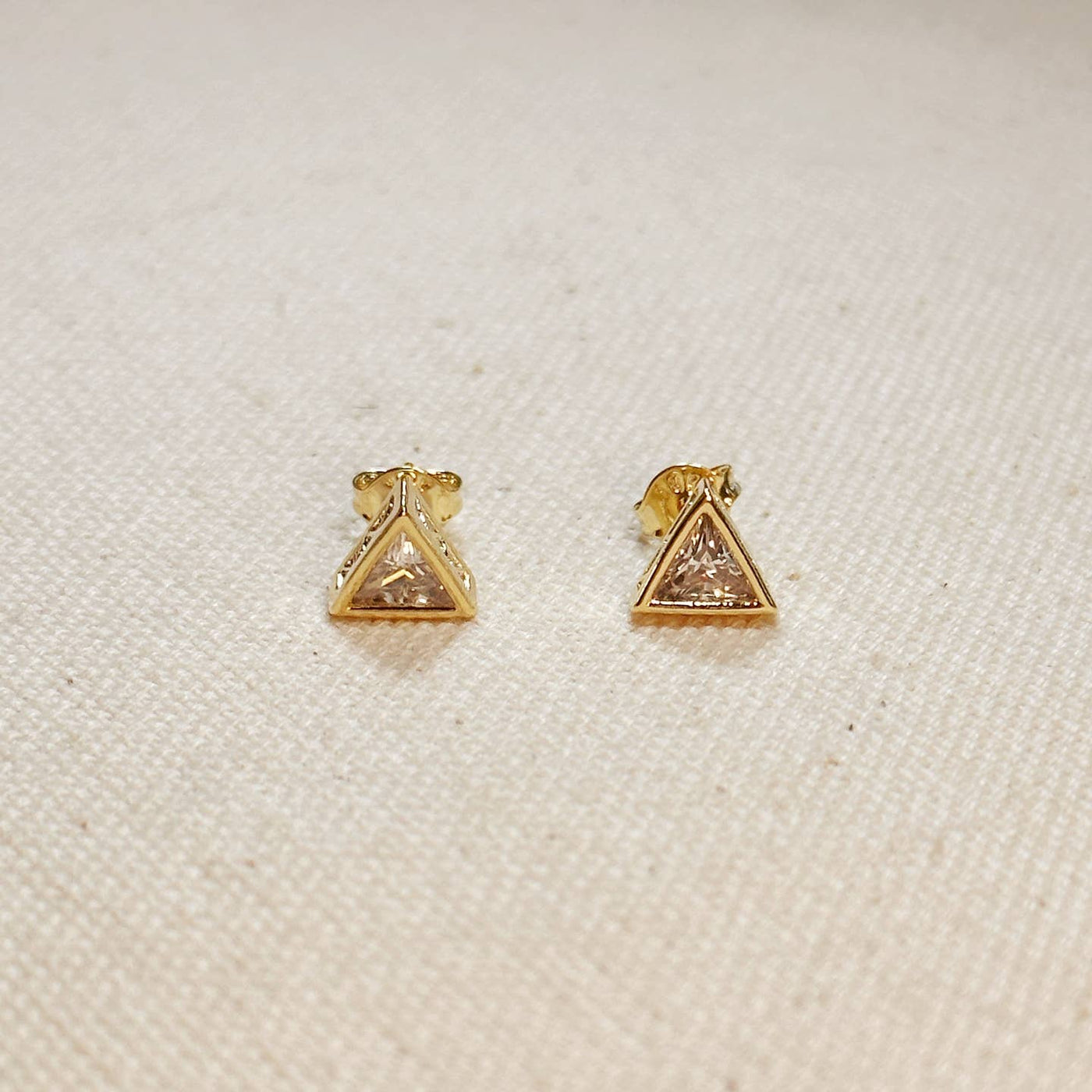 Triangle CZ Studs
