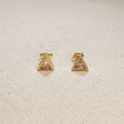 Triangle CZ Studs
