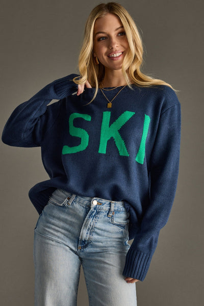 SKI Sweater in Navy Blue