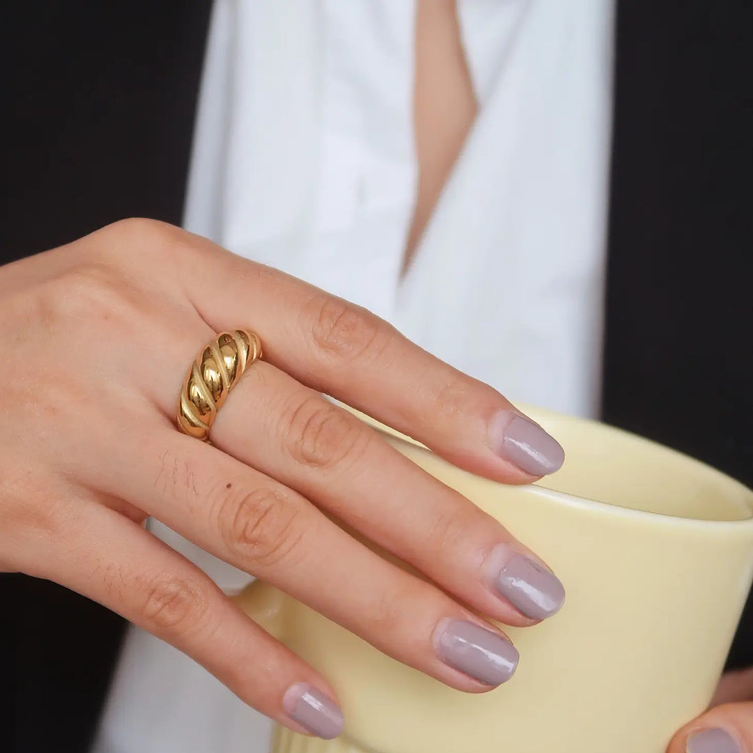 Croissant Dome Ring