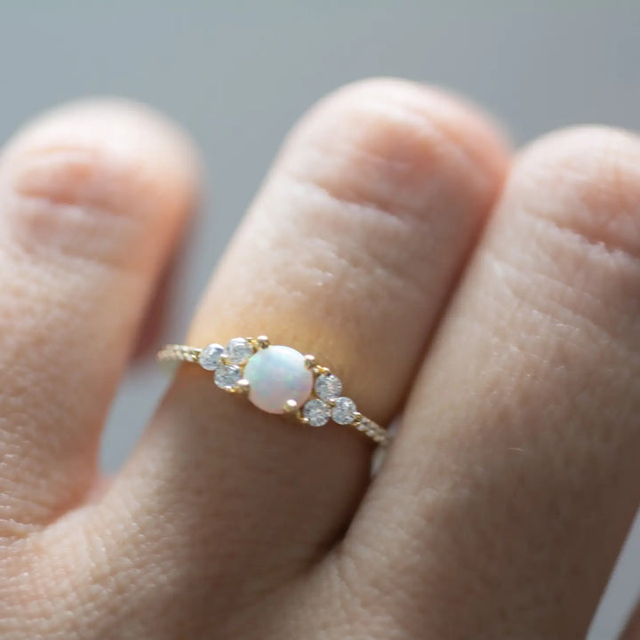 Dainty Opal Ring