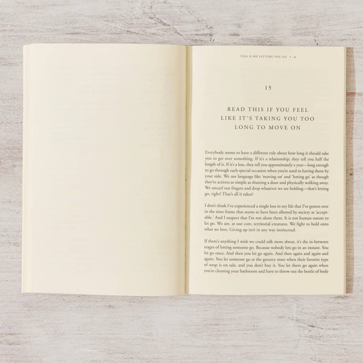 This is Me Letting You Go