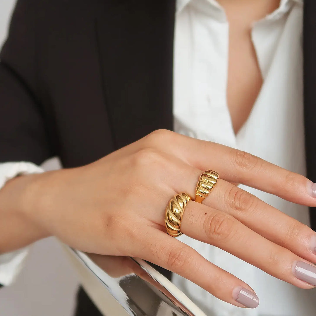 Croissant Dome Ring