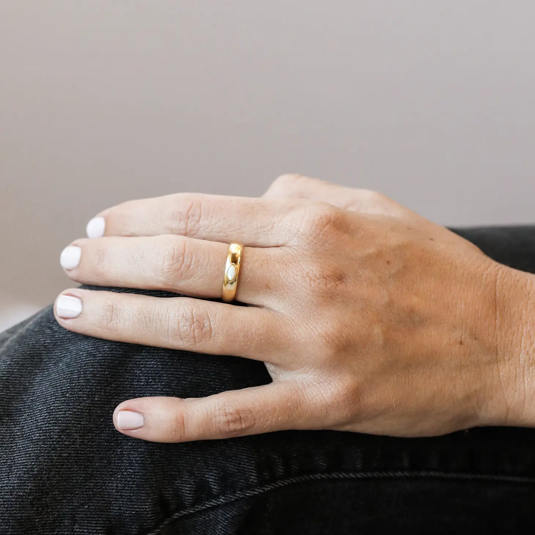 Oval Opal Ring