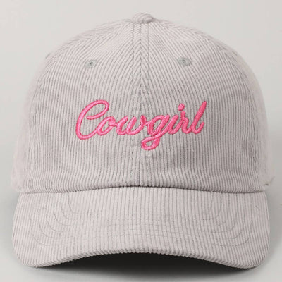 Cowgirl Cord Baseball Cap