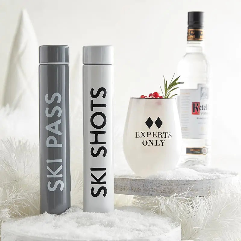 "Ski Shots" Flask