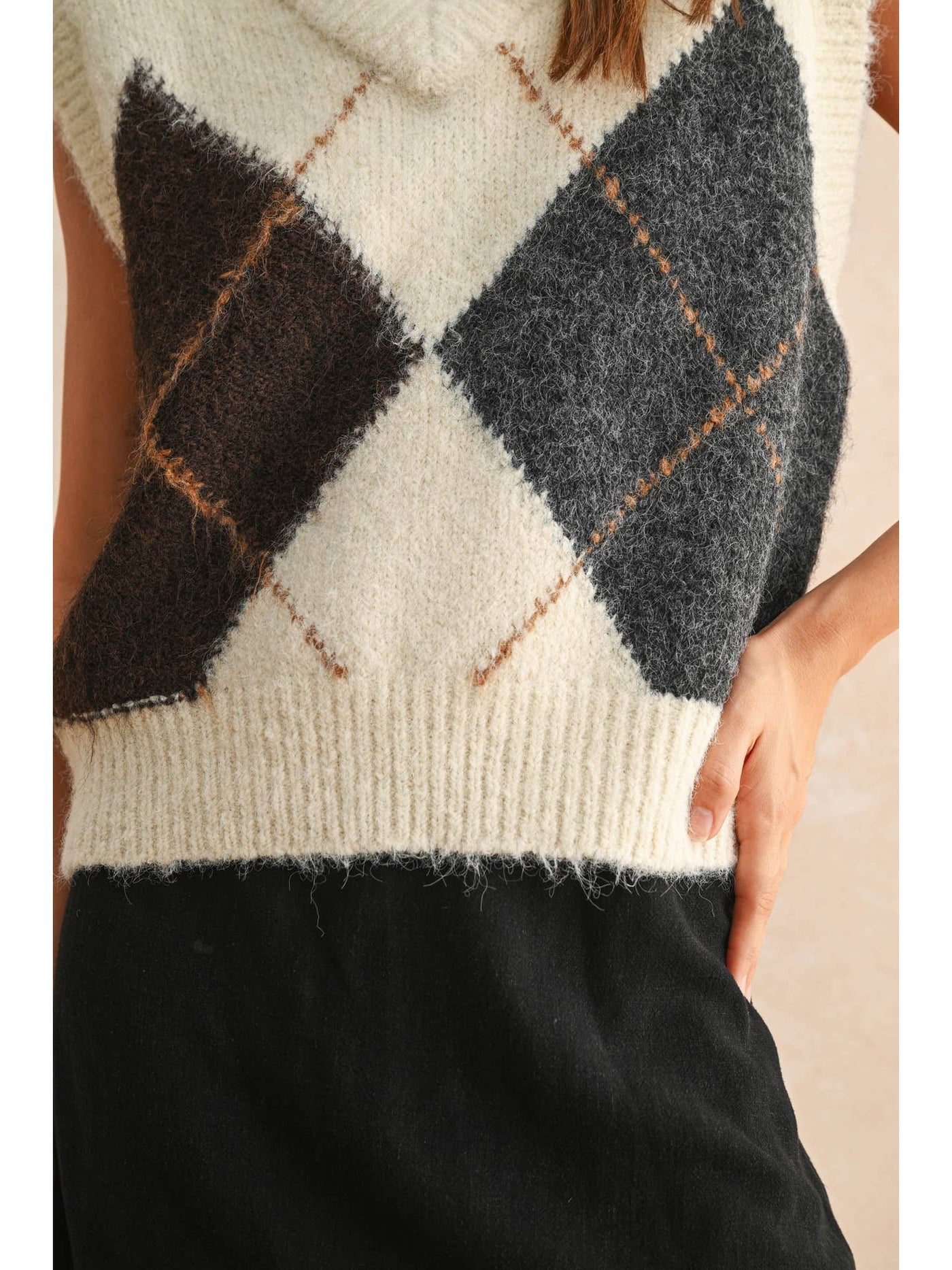 Ashley Argyle Vest