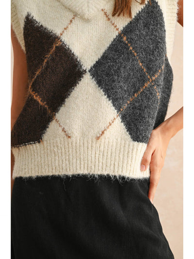 Ashley Argyle Vest