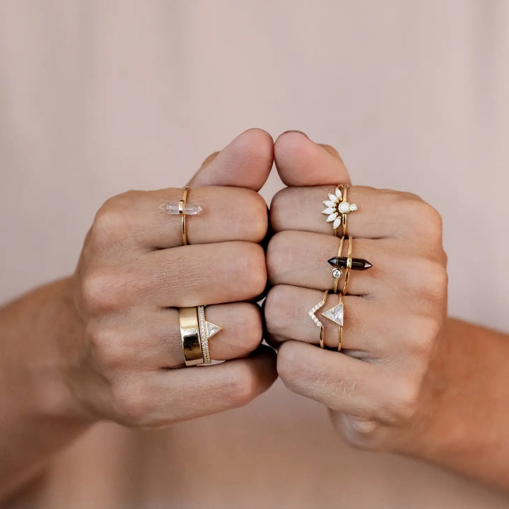 Opal Crown Ring