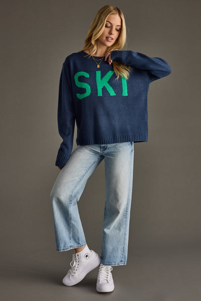 SKI Sweater in Navy Blue