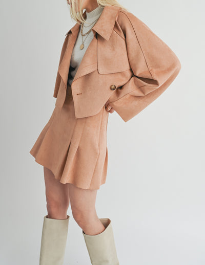 Natalia Suede Trench