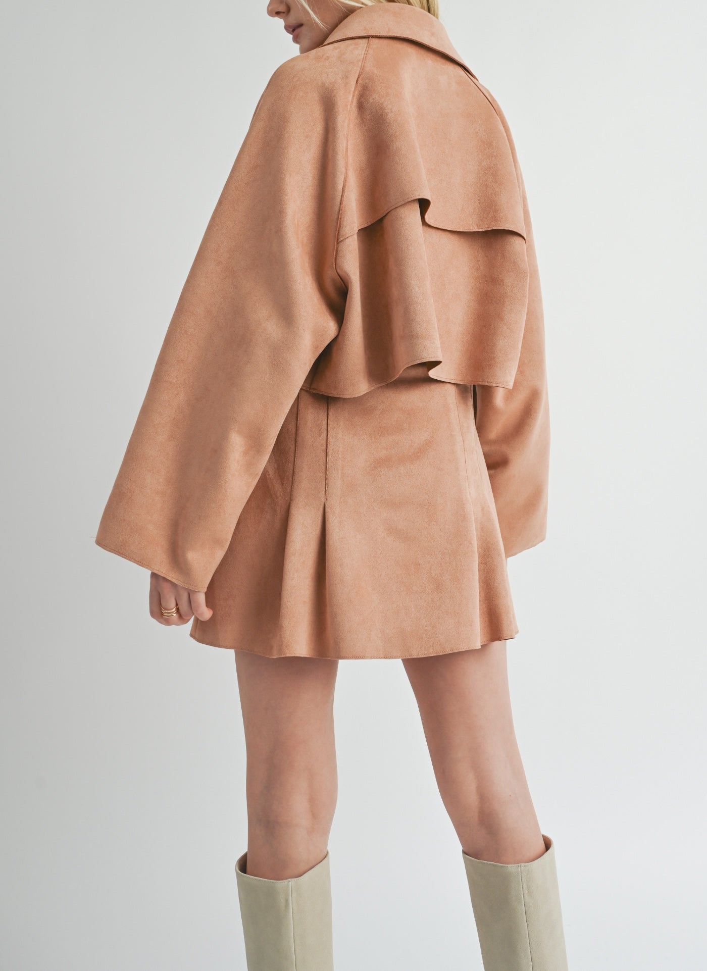 Natalia Suede Trench
