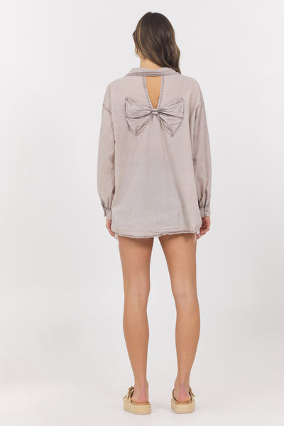 Bow Long-Sleeve Top