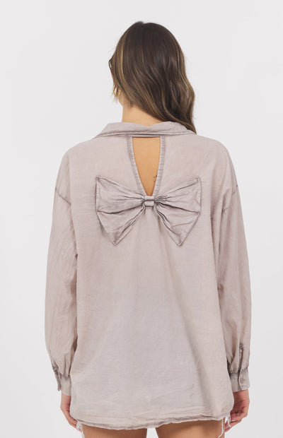 Bow Long-Sleeve Top