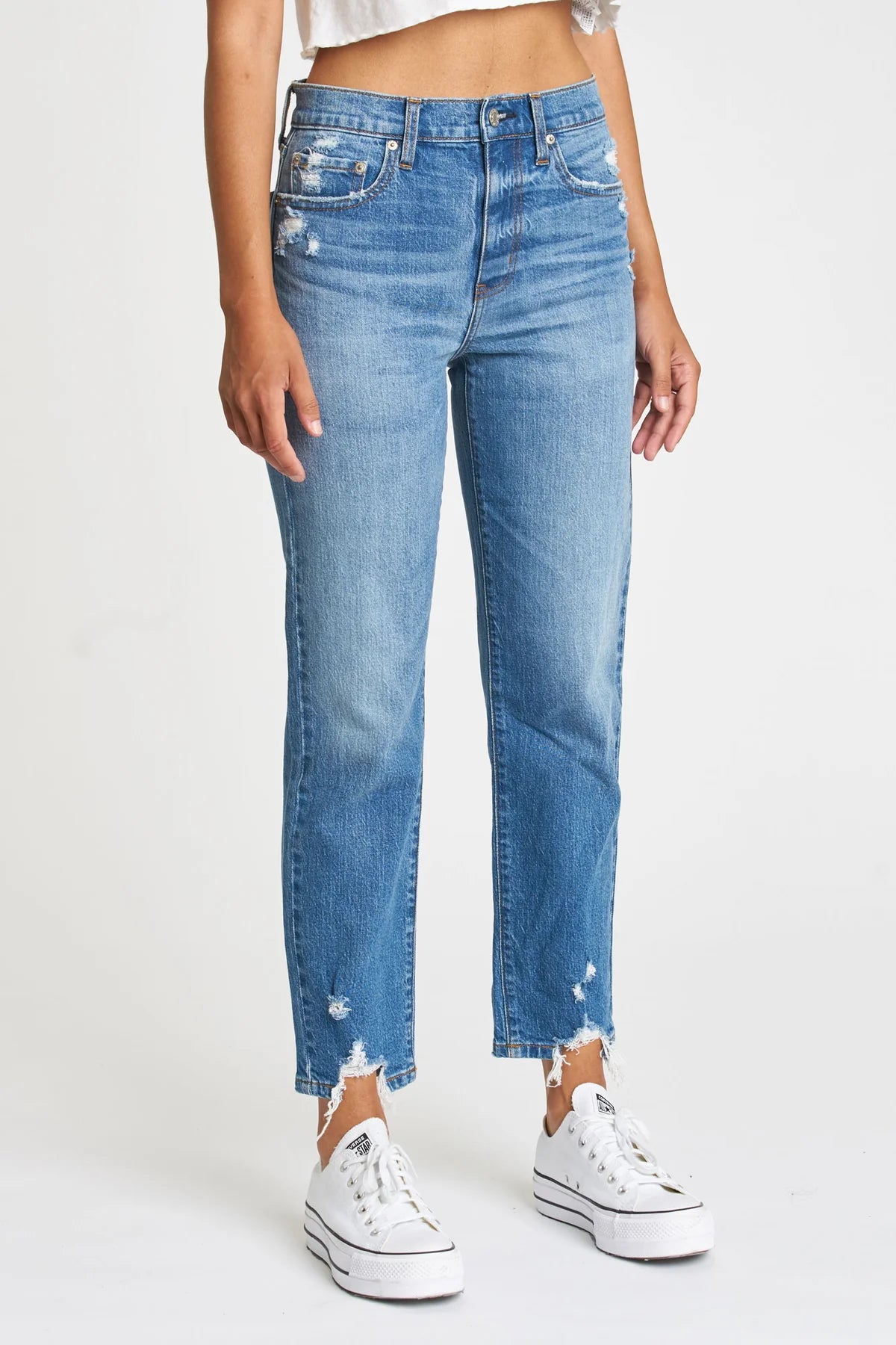Daze Denim/ The Straight Up- High Rise Straight Ankle