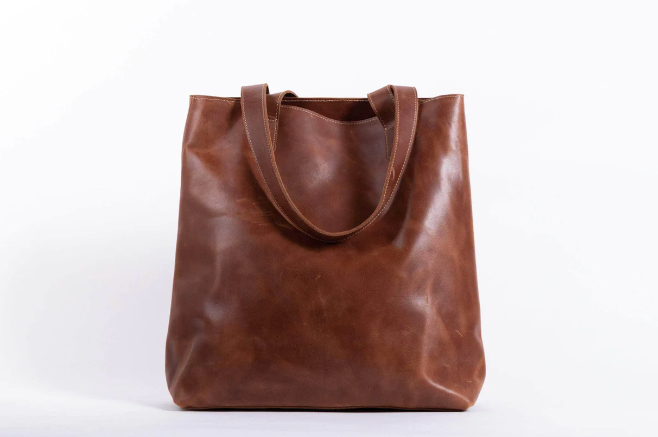 Hanna Leather Tote Bag