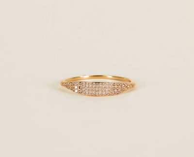 Champagne Pave Ring
