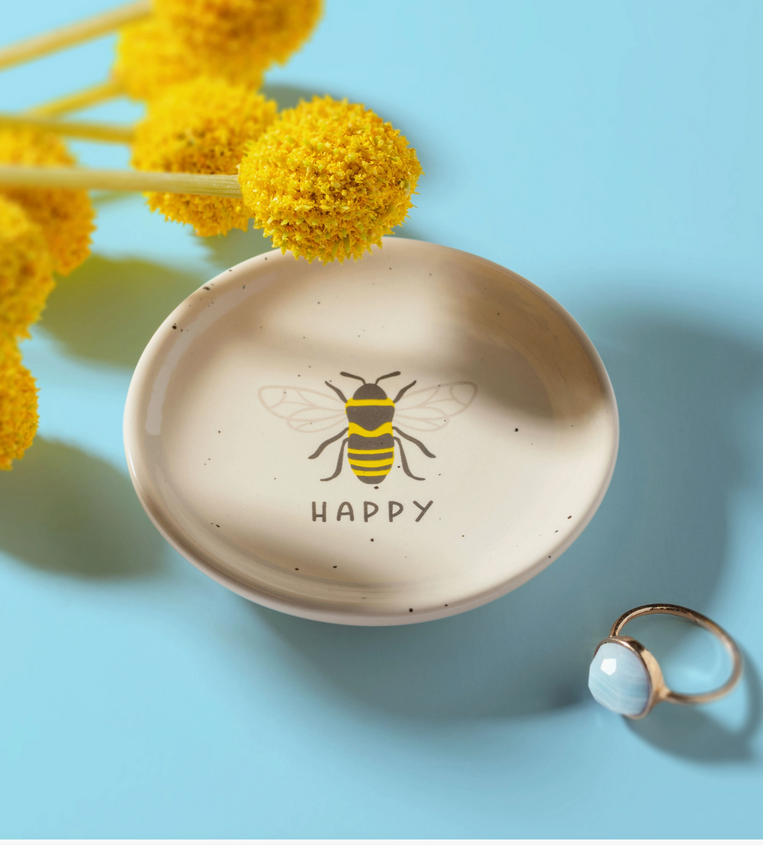 Bee Happy Trinket Tray