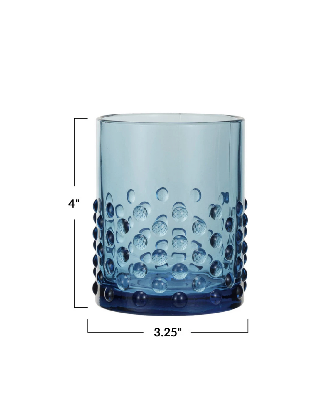 Blue Skies Hobnail Glass