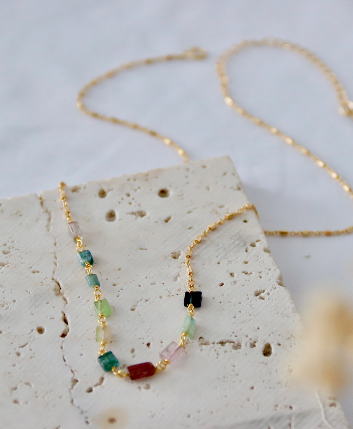 Tourmaline Chip Necklace