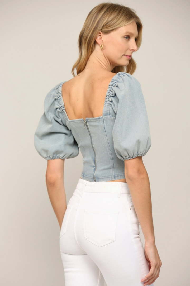 Riley Denim Top