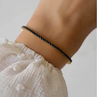 Black CZ Tennis Bracelet