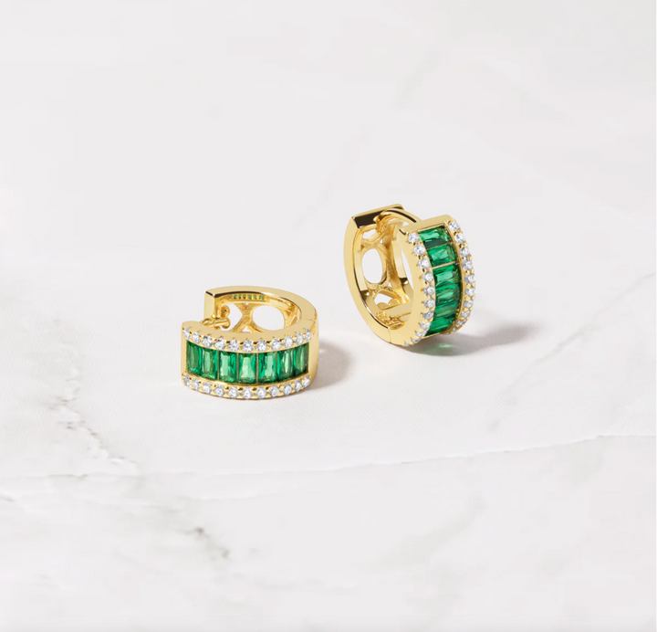 Emerald Hoops