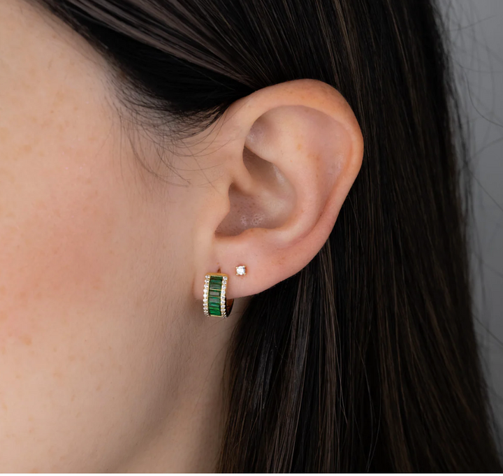 Emerald Hoops