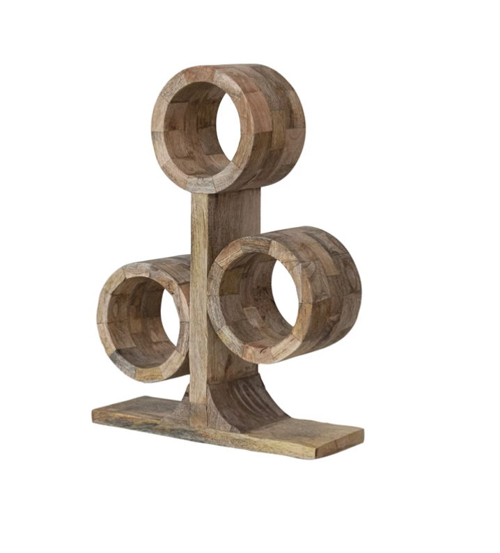 Mango Wood Wine Rack