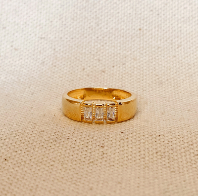 Trio Baguette Ring