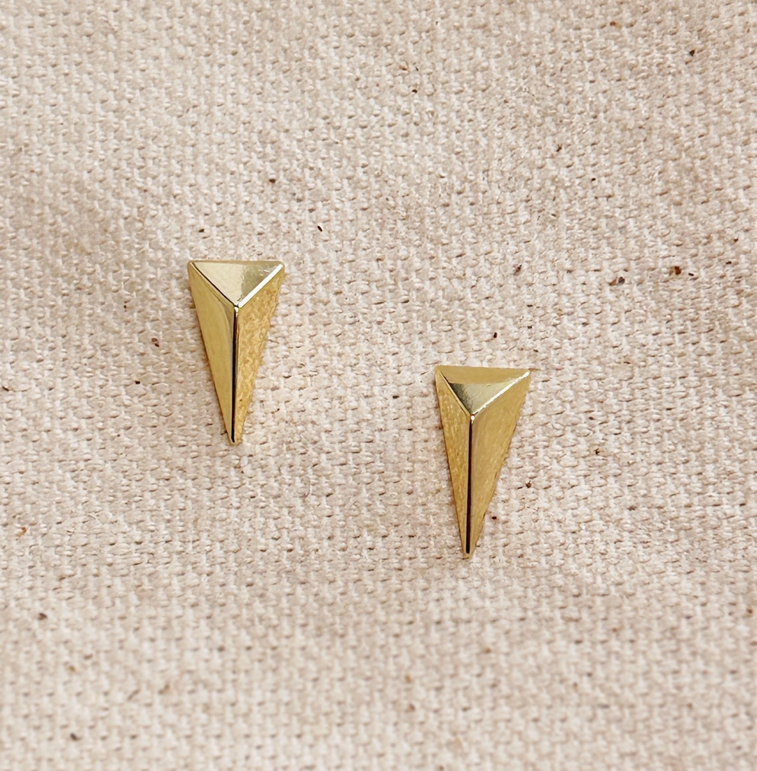 Elongated Triangle Earrings