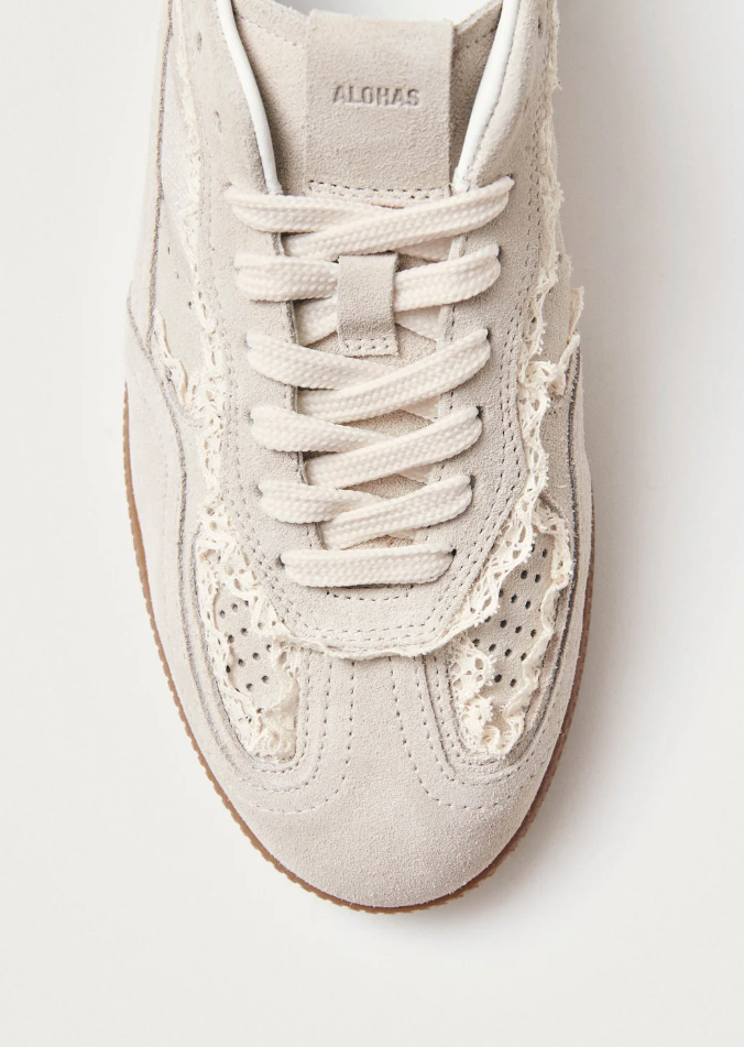 Crochet Cream Sneakers