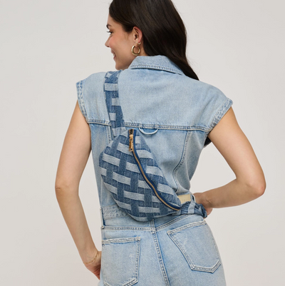 Leslie Denim Crossbody