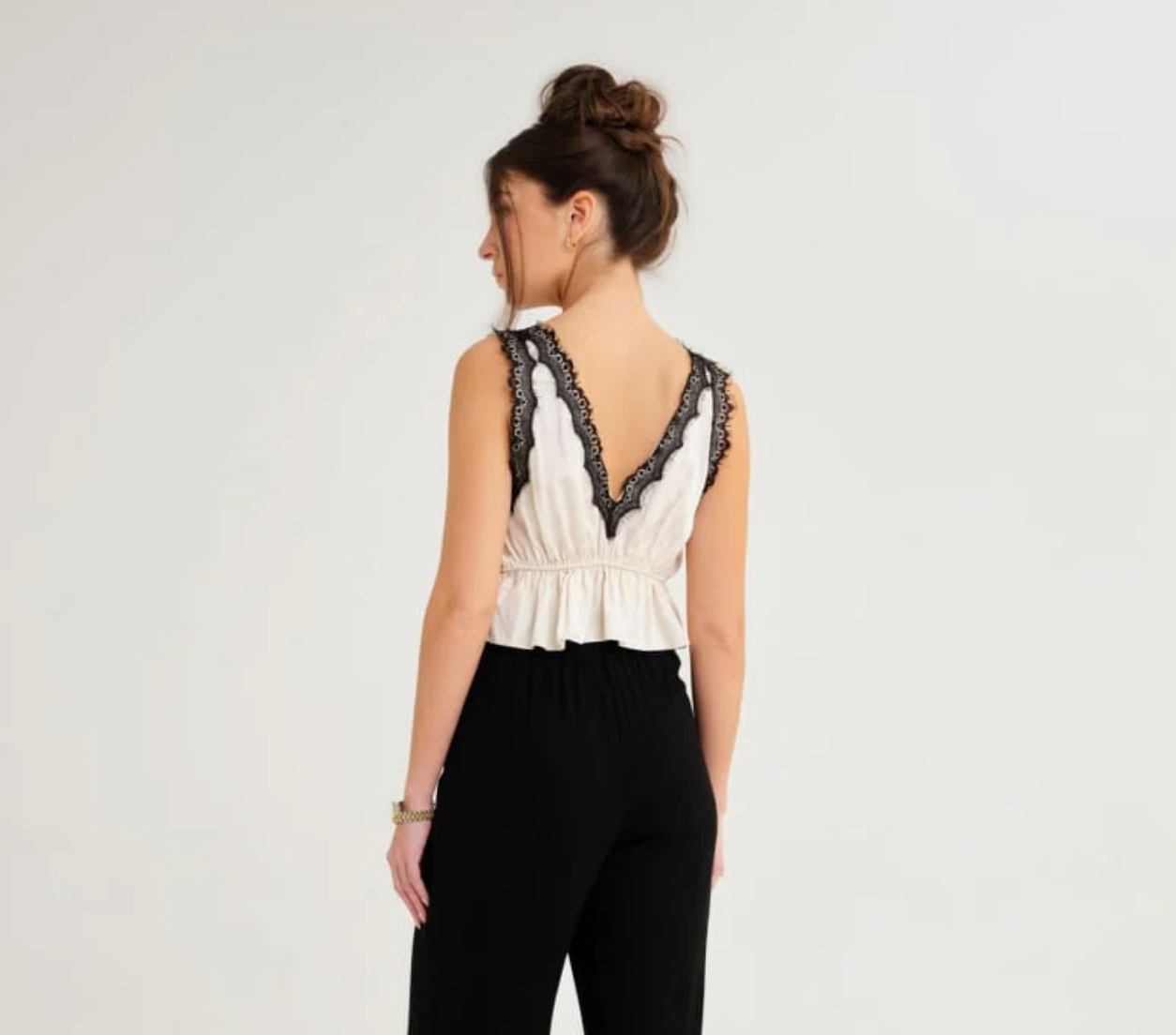 Lariat Lace Top