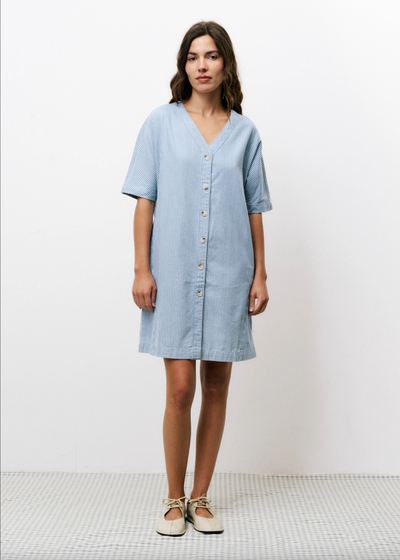 Harper Chambray Stripe Dress