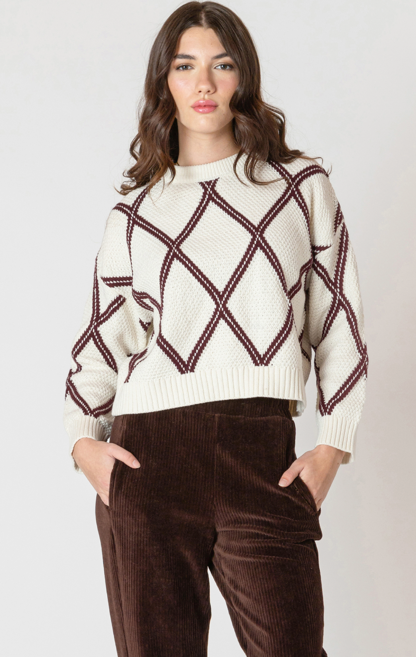 Diamond Check Sweater