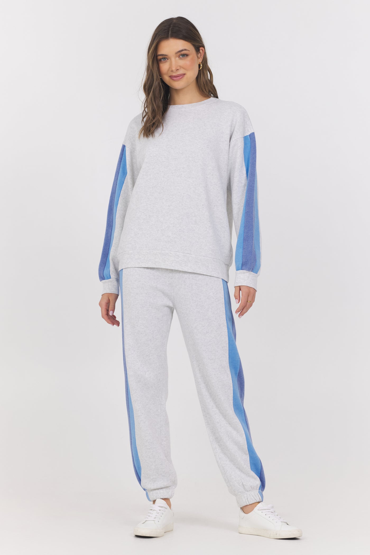 Striped Fleece Joggers