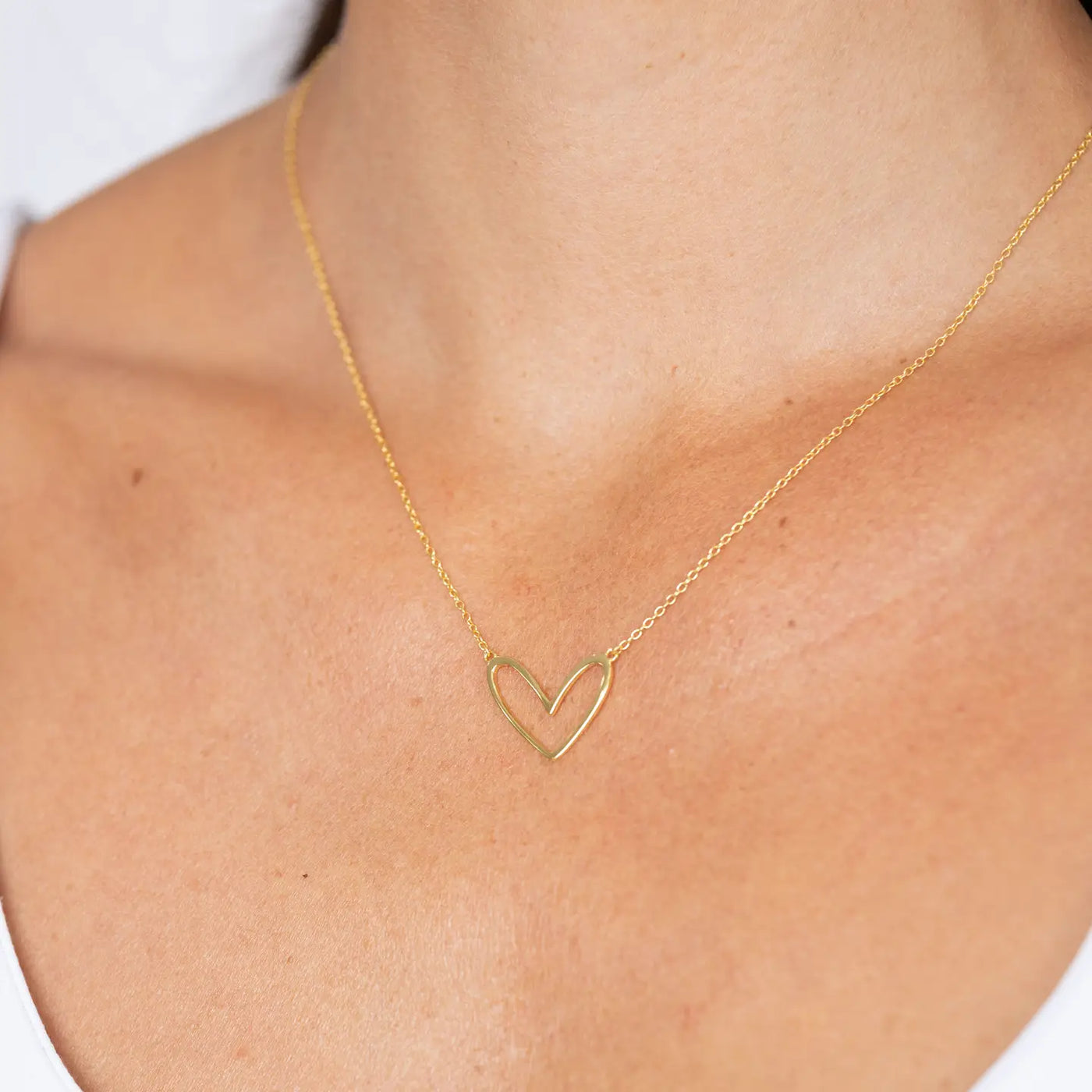 Abigail Open Heart Necklace