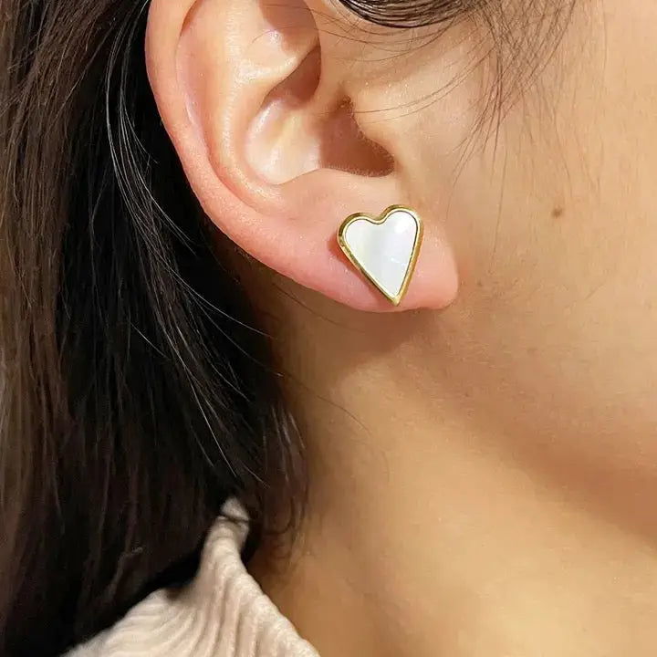 Aubrey Heart Studs