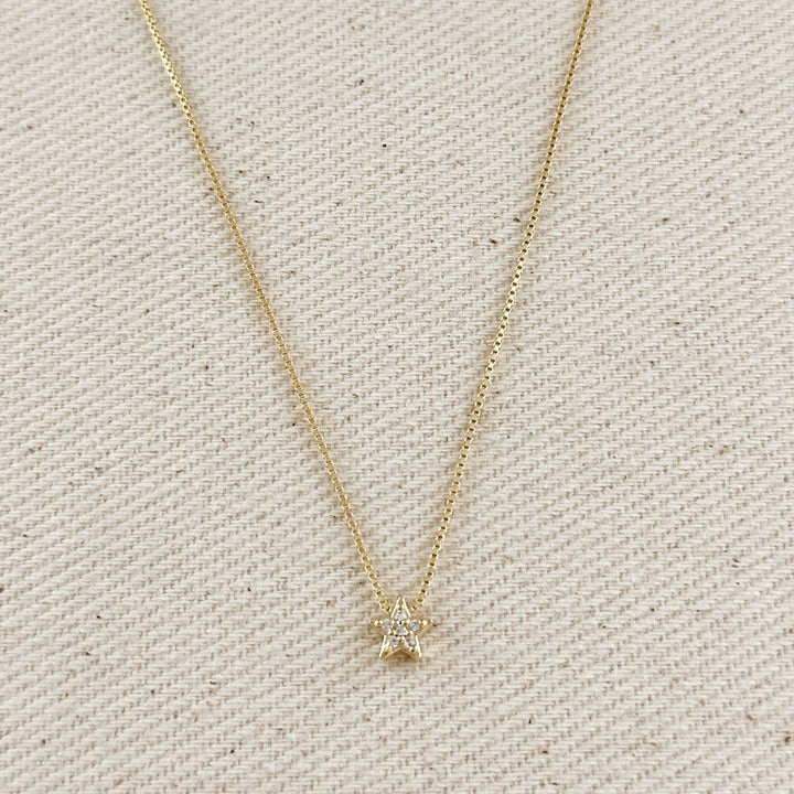 Mini CZ Star Necklace