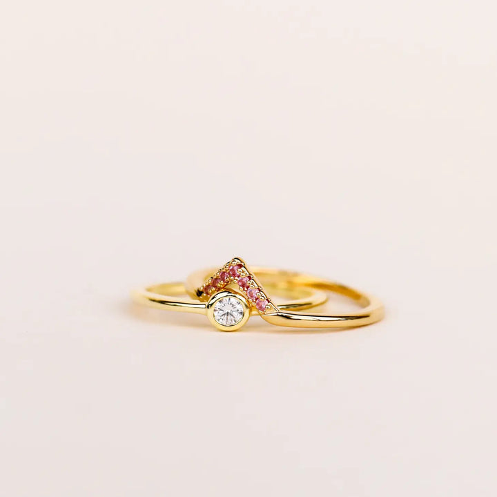 Pink Lambda Ring