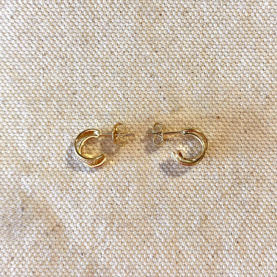 Stefani Mini Double Hoops