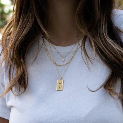 Beaded Tear Drop Neclace