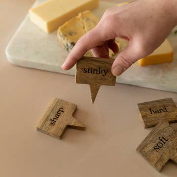 Wood Cheese Markers (6)